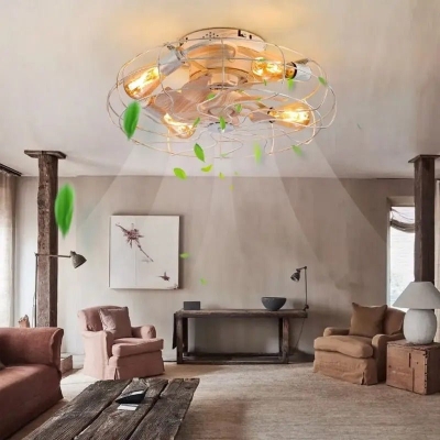 Lampada da soffitto e ventilatore Oran