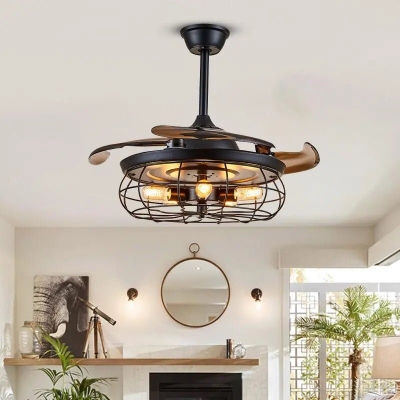Lampada da soffitto e ventilatore a sospensione Oran