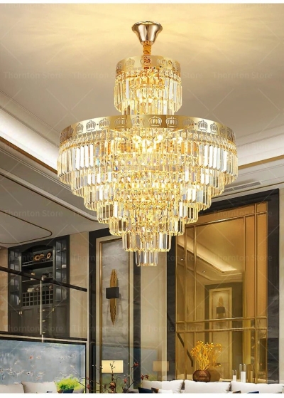 Lampadario in cristallo Rawaq