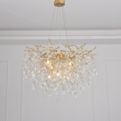 Anab Round Crystal Chandelier