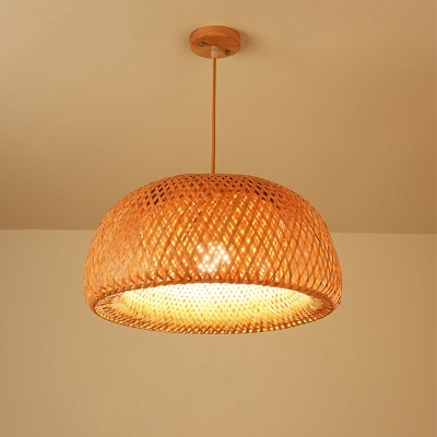 Lampada a sospensione Cocoon in rattan intrecciato a mano