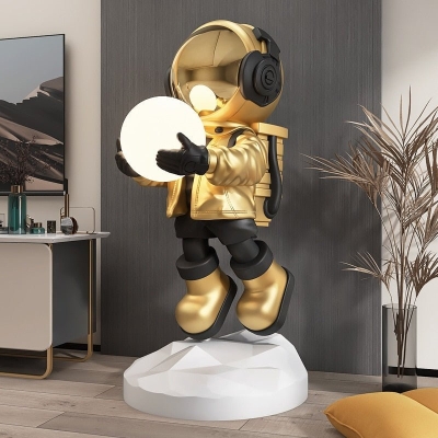 Space Boy Illuminated Art Figurine