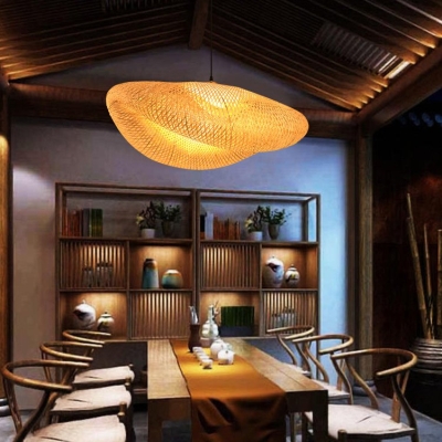 Lampada a sospensione in rattan Nest