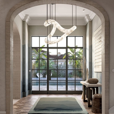 Size Alabaster Pendant Light