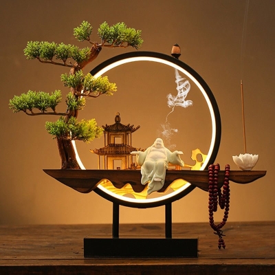 Tranquil Incense Burner Table Lamp