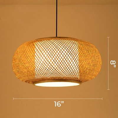 Lampada a sospensione in rattan Balance
