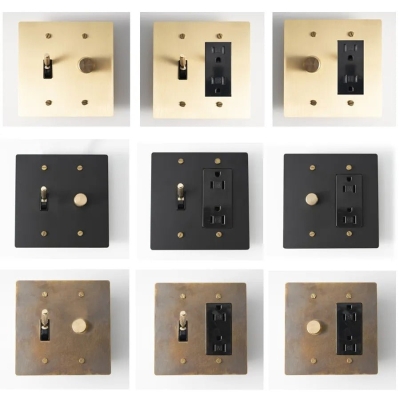 Dimmer misto in ottone (2 canali)
