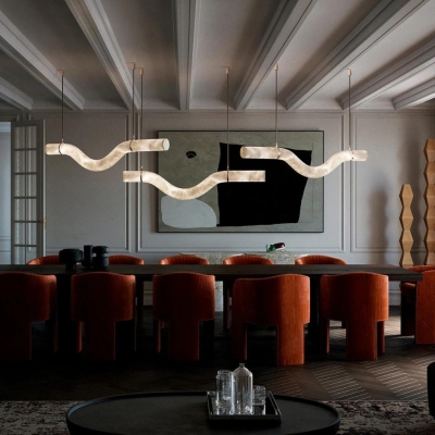 Noctis Alabaster Pendant Light