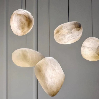 Lapis Alabaster Pendant Light