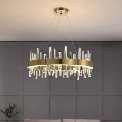 Betula Round Crystal Chandelier