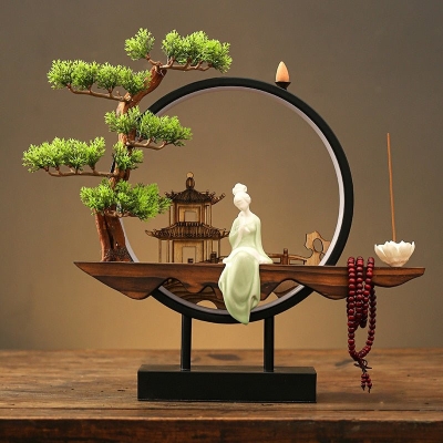 Tranquil Incense Burner Table Lamp