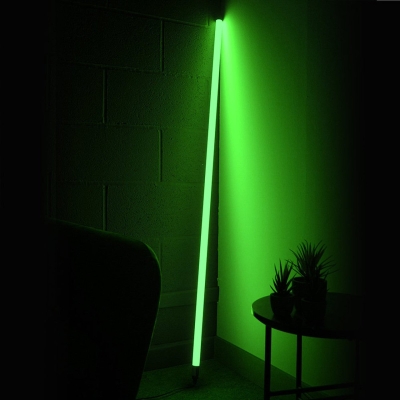 Lampada da terra con tubo al neon